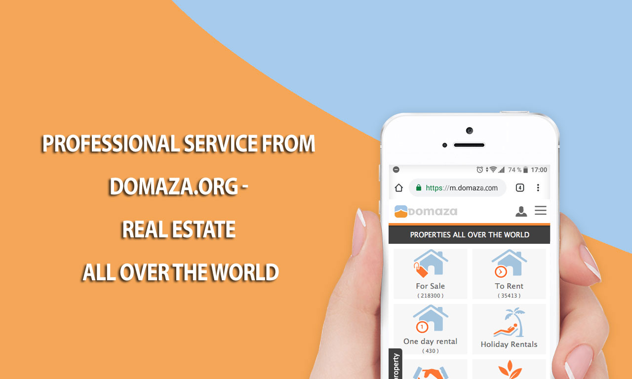 Professional service from Domaza.org - Real estate all over the world